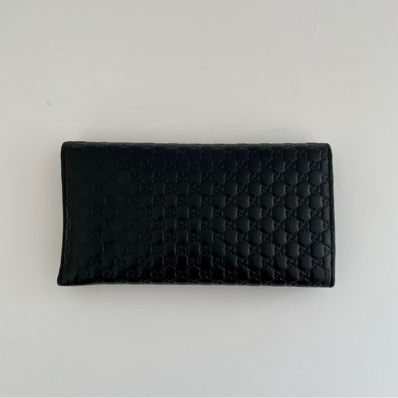 Gucci Microguccisima long black leather wallet - Picture 2 of 11